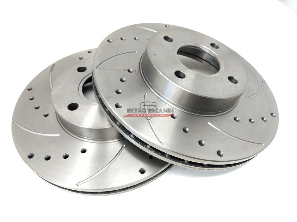 Brembo drilled front brake discs set Ford SierraCosworth 2wd