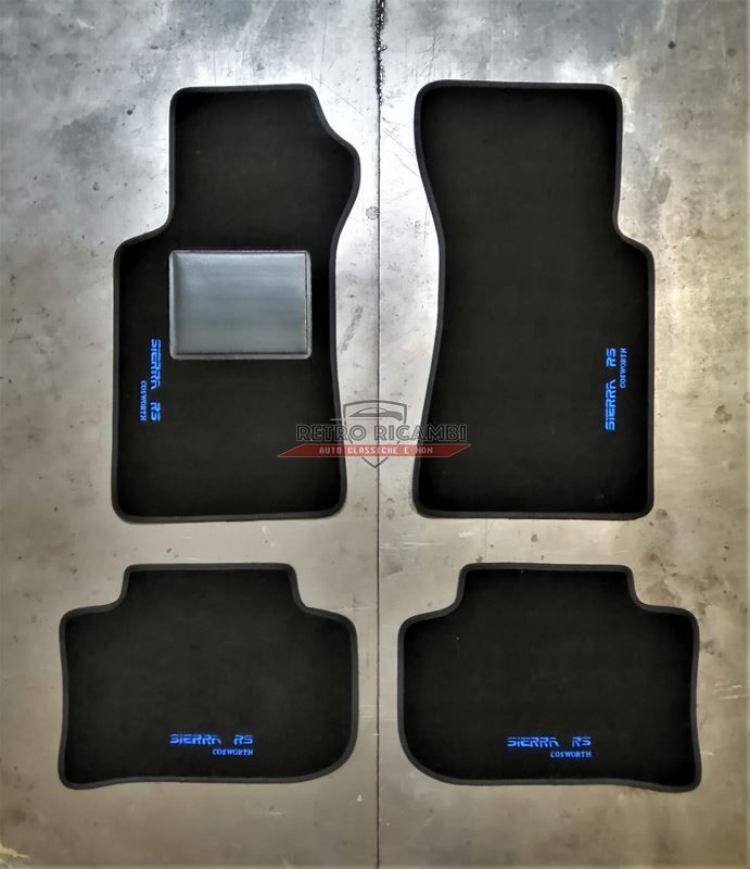 Personalized moquette mats set Ford Sierra Rs Cosworth LHD