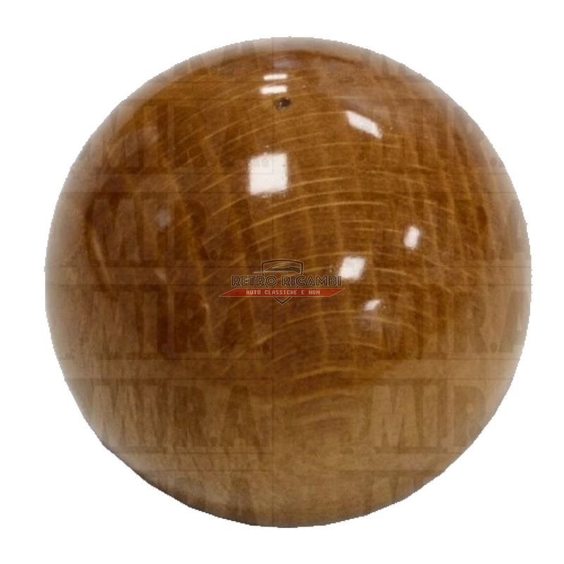 Pomello leva cambio rotondo a sfera in legno di faggio FIAT 500 F - L - R