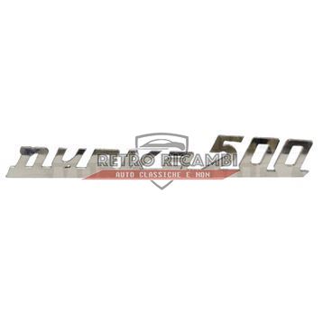 Scritta posteriore in alluminio  FIAT 500